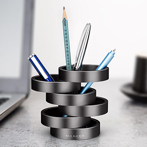 Modern creative metal pen holder