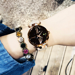 Korean style starry sky internet celebrity girls watch