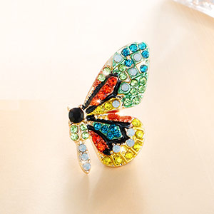 Fashion Butterfly Crystal Brooch