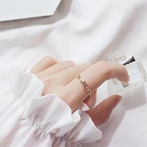 Golden Branch Artistic Women's Ring