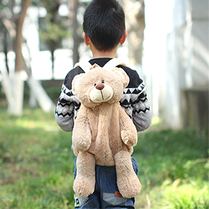 Children's plush bear backpack