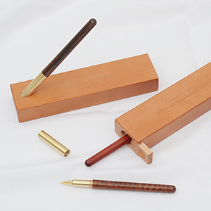 Rosewood Brass Fountain Pen Gift Box