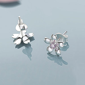 Mini cherry blossom earrings