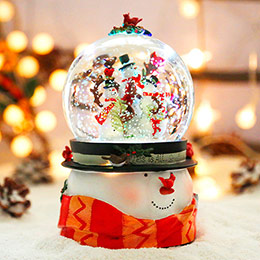 Christmas crystal ball music box