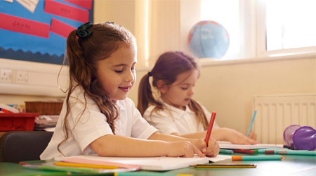 A selection of creative stationery for primary school students