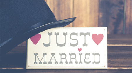 A collection of unique wedding gifts
