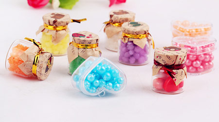 A collection of candy-colored gifts to give him a colorful fairy tale