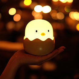 Fun Eggshell Chicken Emotional Night Light