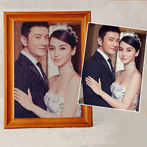 Creative photo sand painting customization