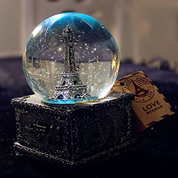 Eiffel Tower Crystal Ball