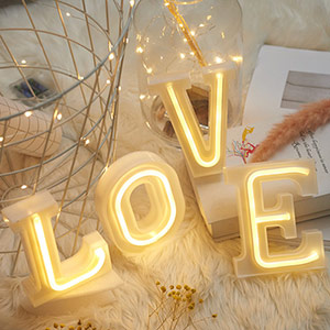 LED letter decoration neon light