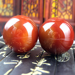 Natural agate fitness ball