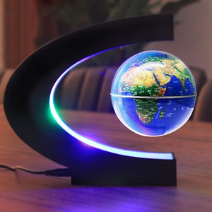Magnetic levitation luminous globe, this black technology gift is so face-saving