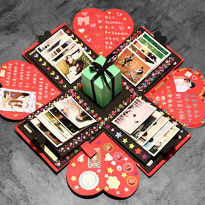 Christmas creative gift finished explosion box diy photo album Valentine's Day gift birthday for girls and boyfriends