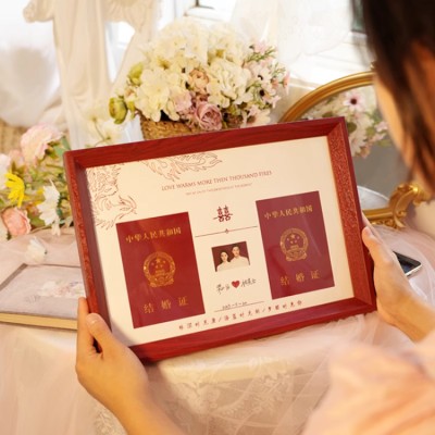 Marriage registration photo frame stand