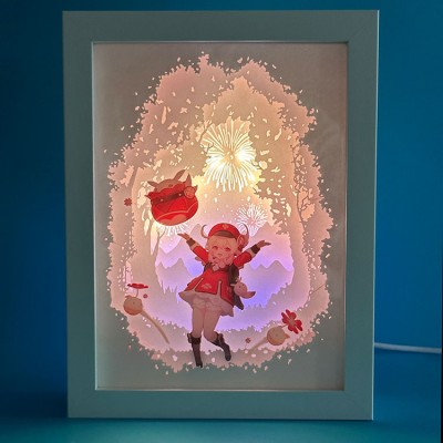 Genshin Impact 3D Paper Sculpture Lights