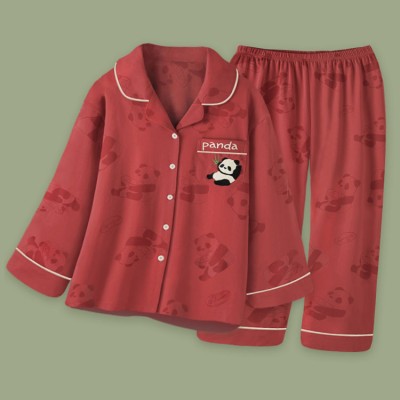 Panda's Zodiac Year Red Home Clothes