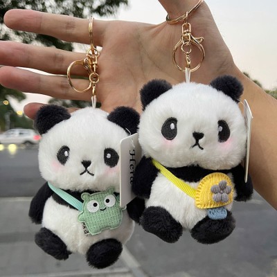 Internet celebrity panda doll keychain