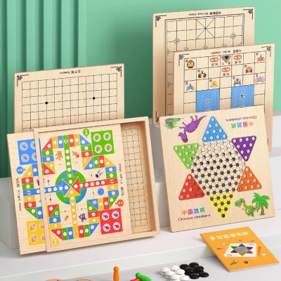 Children's all-in-one educational chess box