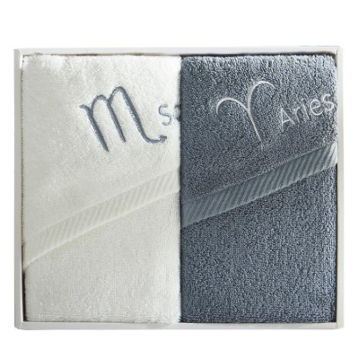Zodiac Towels 2-Pack Gift Box