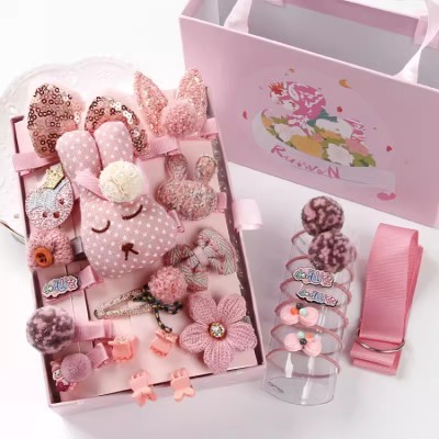 Girls cute hair accessories set gift box