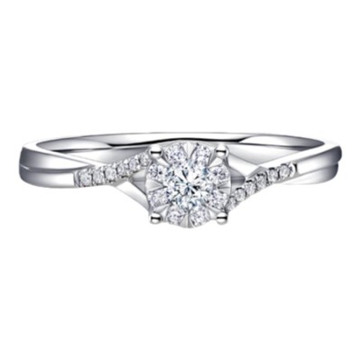 DR Diamond Platinum Engagement Ring