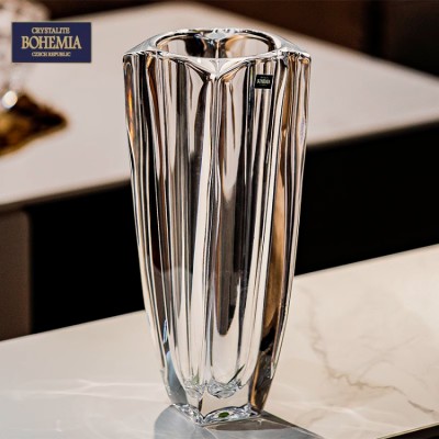 Czech imported crystal glass vase