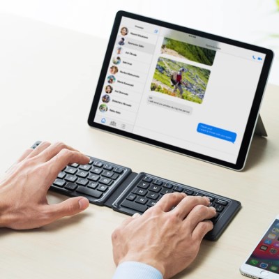 SANWA Folding Wireless Bluetooth Keyboard