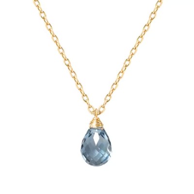 terra blue topaz necklace
