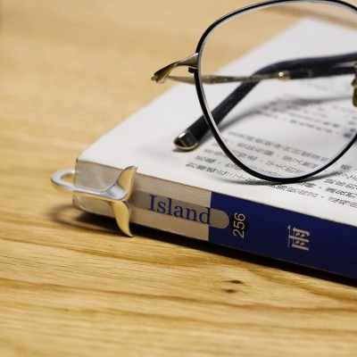 Sterling Silver Whale Tail Literary Bookmark
