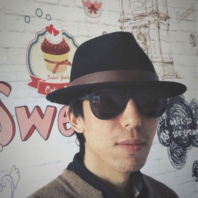 Men's British style small brim hat