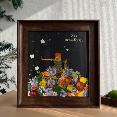 The Little Prince Dried Flower Photo Frame Customization