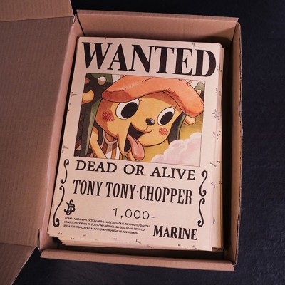 One Piece Parchment Wanted Poster