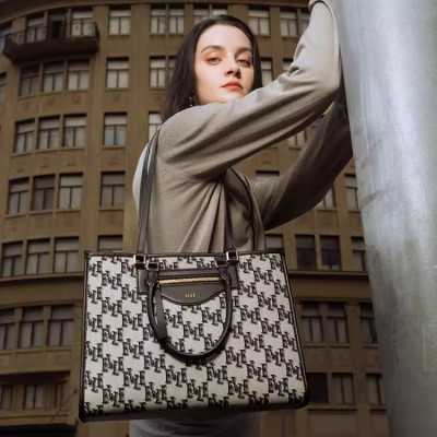 ELLE commuter shoulder tote bag