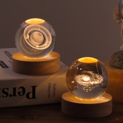 Creative Planet Crystal Night Light