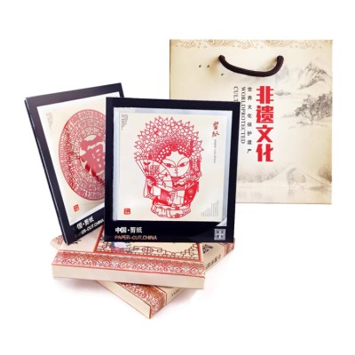 Chinese style paper-cut silk photo frame ornaments