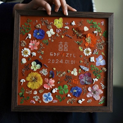 Customized Everlasting Flower Picture Frame
