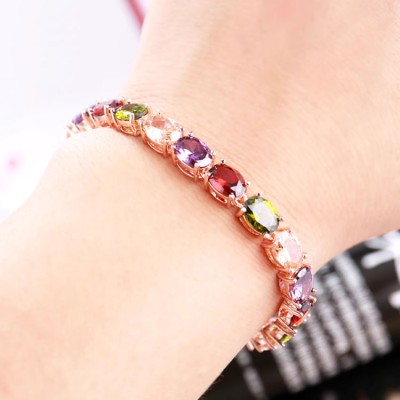 Super Sparkling Colorful Crystal Bracelet