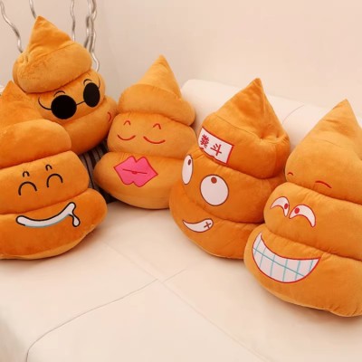 Creative funny dung bucket pillow