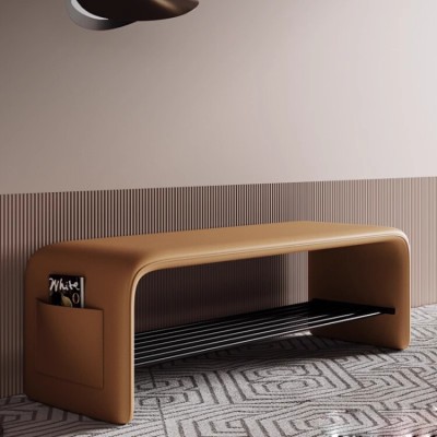 Minimalist shoe changing bench