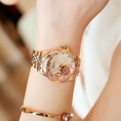 Caroline diamond ladies mechanical watch