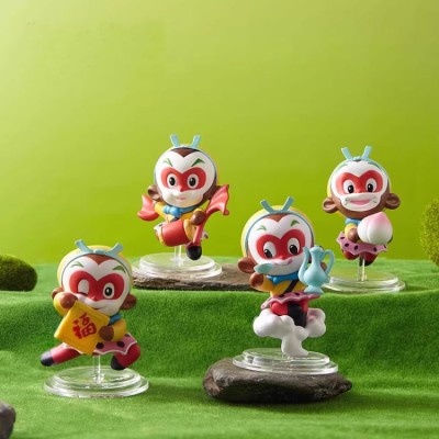 Chinese style Sun Wukong Q version figure