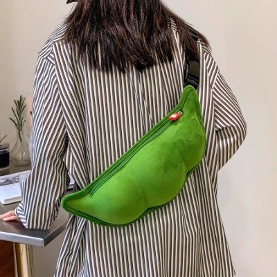 Creative pea pod messenger bag