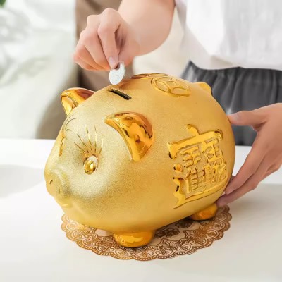 Lucky Golden Pig Piggy Bank