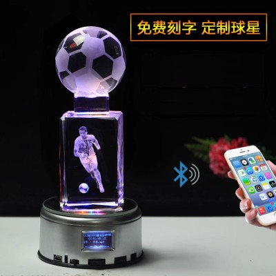 Football Star Crystal Ornaments