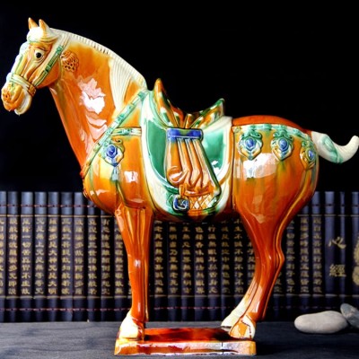 Tang Sancai Ceramic Horse Ornaments