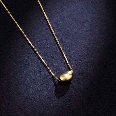 925 silver acacia bean necklace