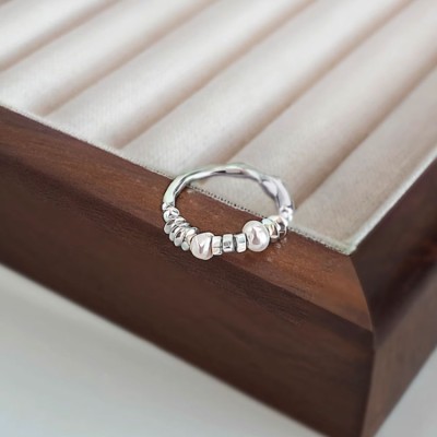 Silver Pearl Ring