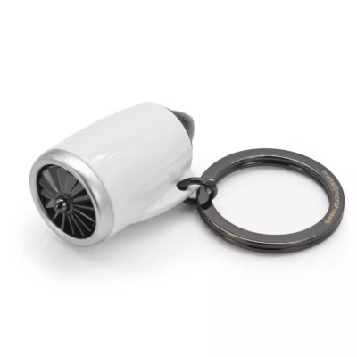Aircraft engine alloy keychain