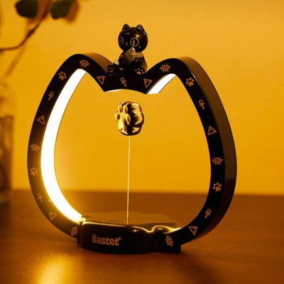 Magnetic levitation induction cat night light